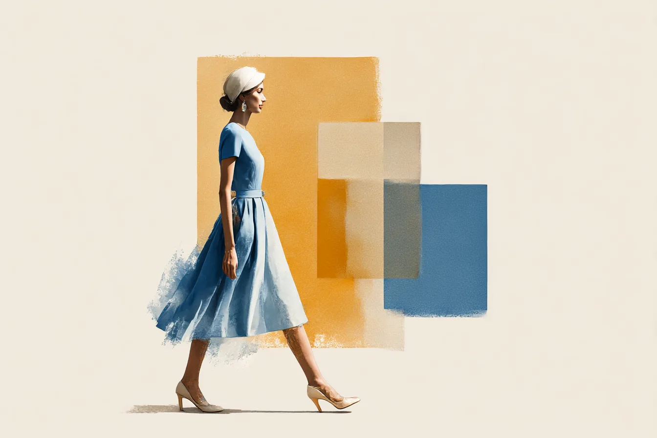 Blue Dresses for Pattern Moments Worth Dressing For