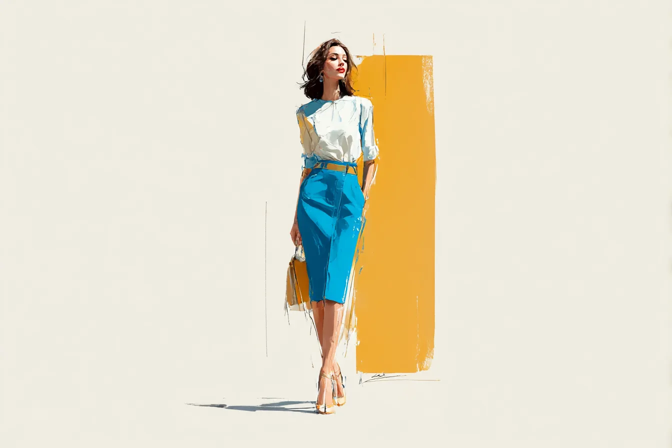 Blue Pencil Skirts Worth Keeping Within Reach