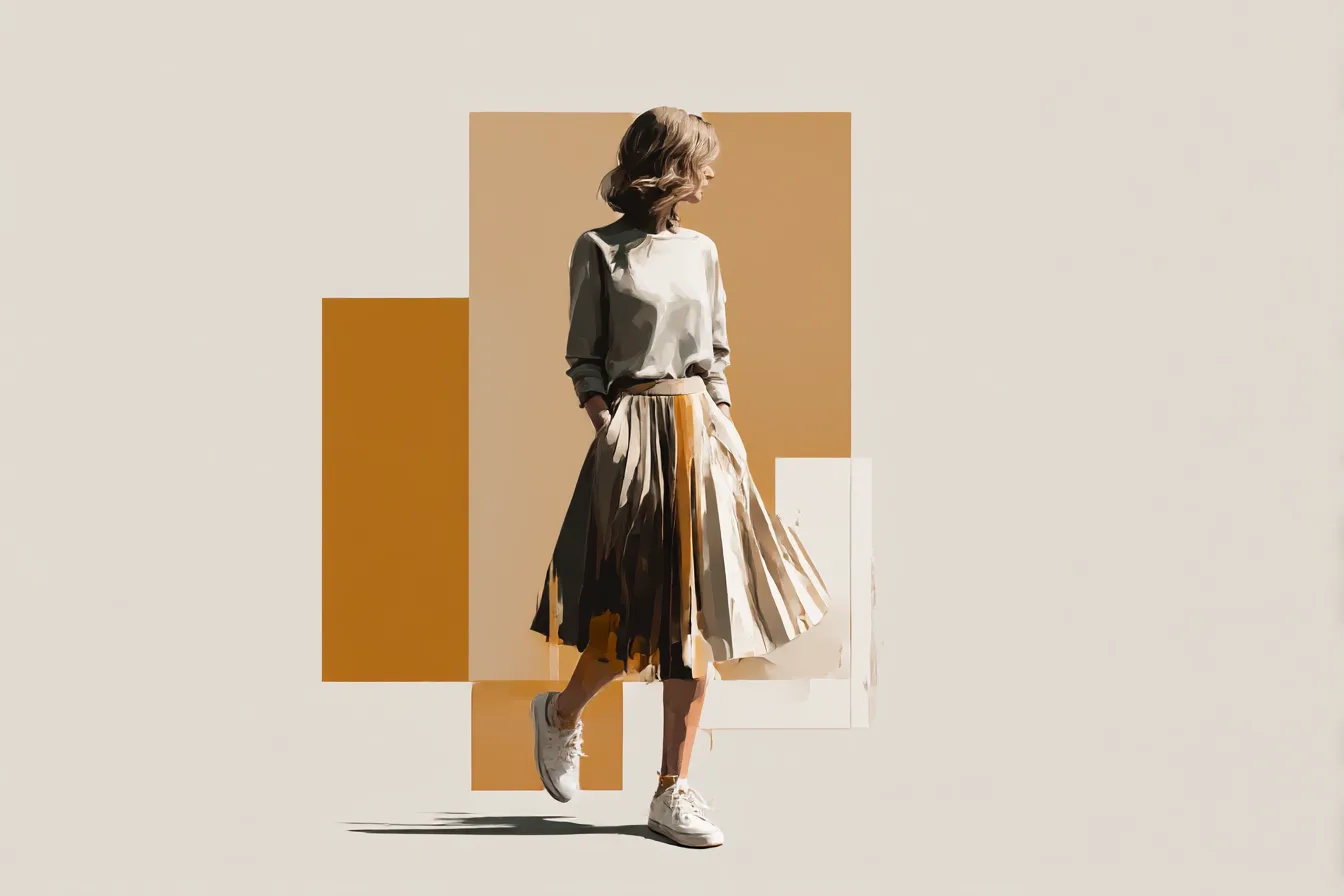 Cotton Pleated Skirts That Sit Exactly Right