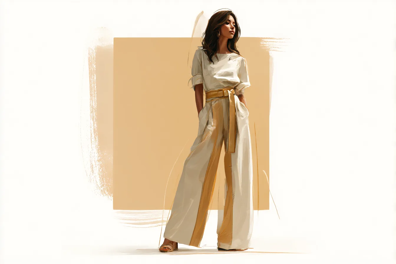 Cream Wide Leg Trousers Worth Adding to the Rotation