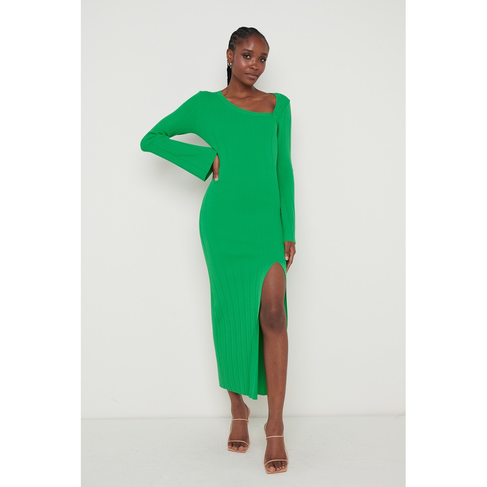 Emmie Cut Out Knit Midaxi Dress