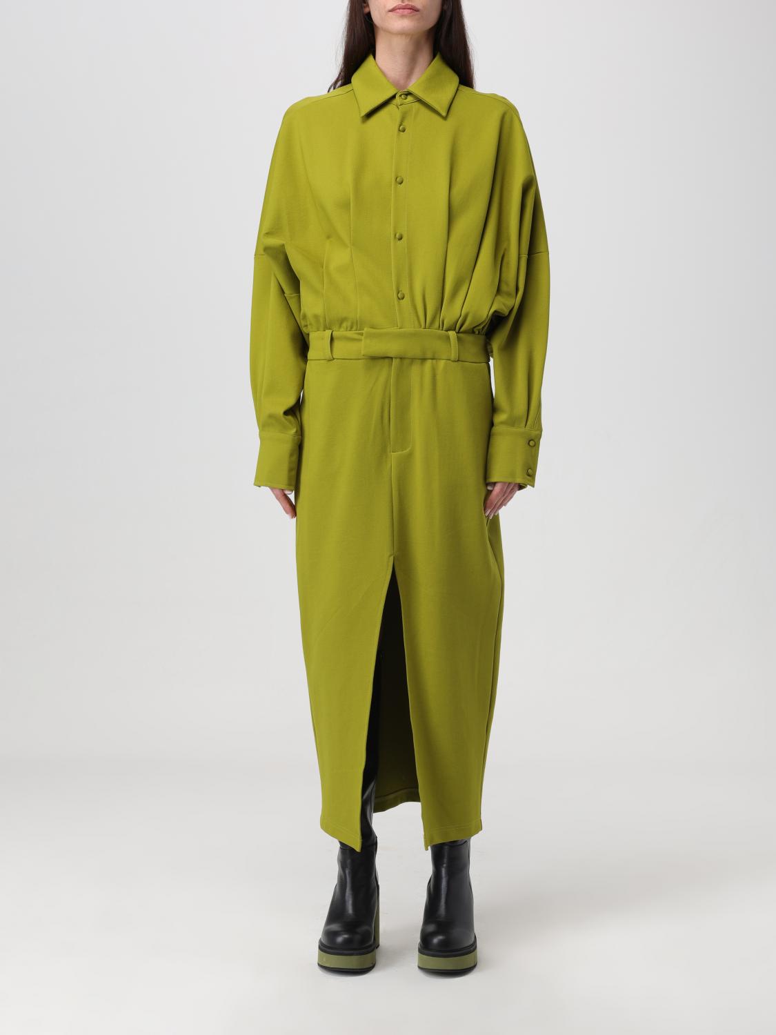 WEILI ZHENG cotton blend shirt dress
