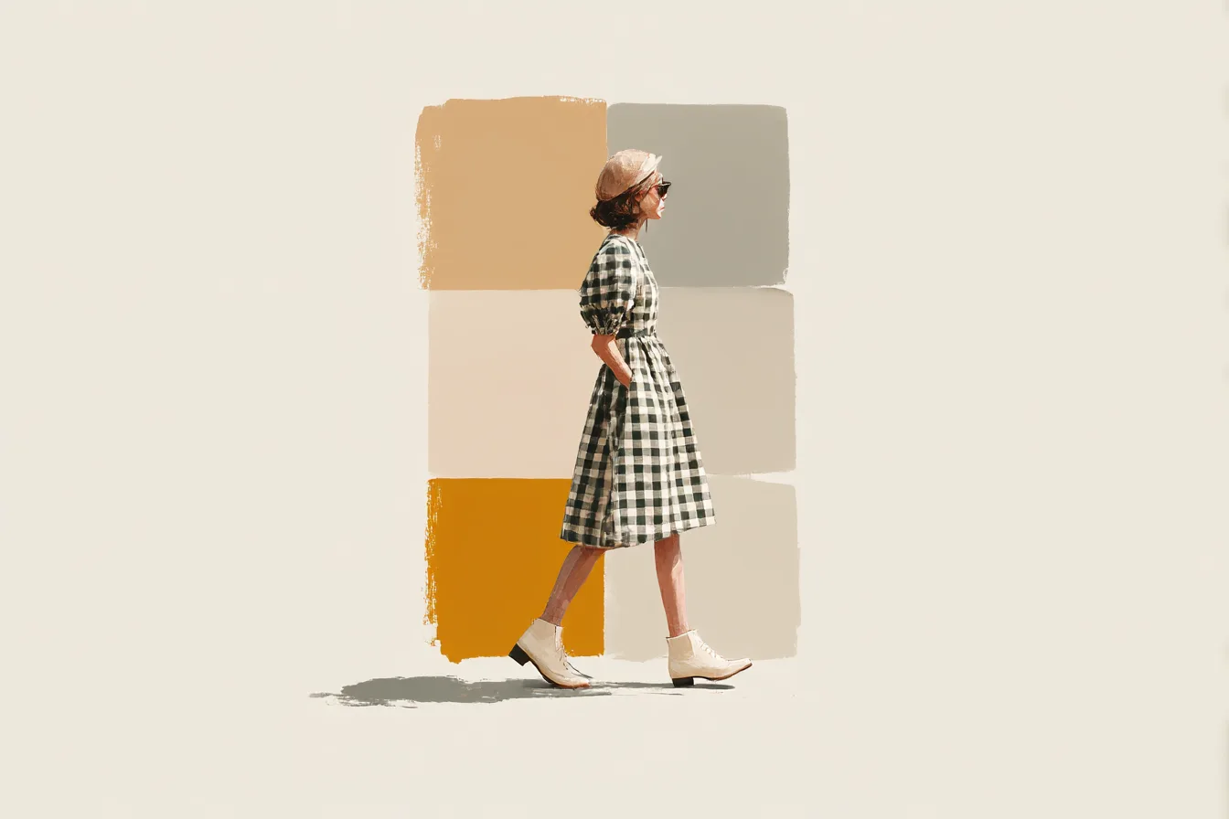 Gingham Dresses Sleeves Worth the Extra Layer