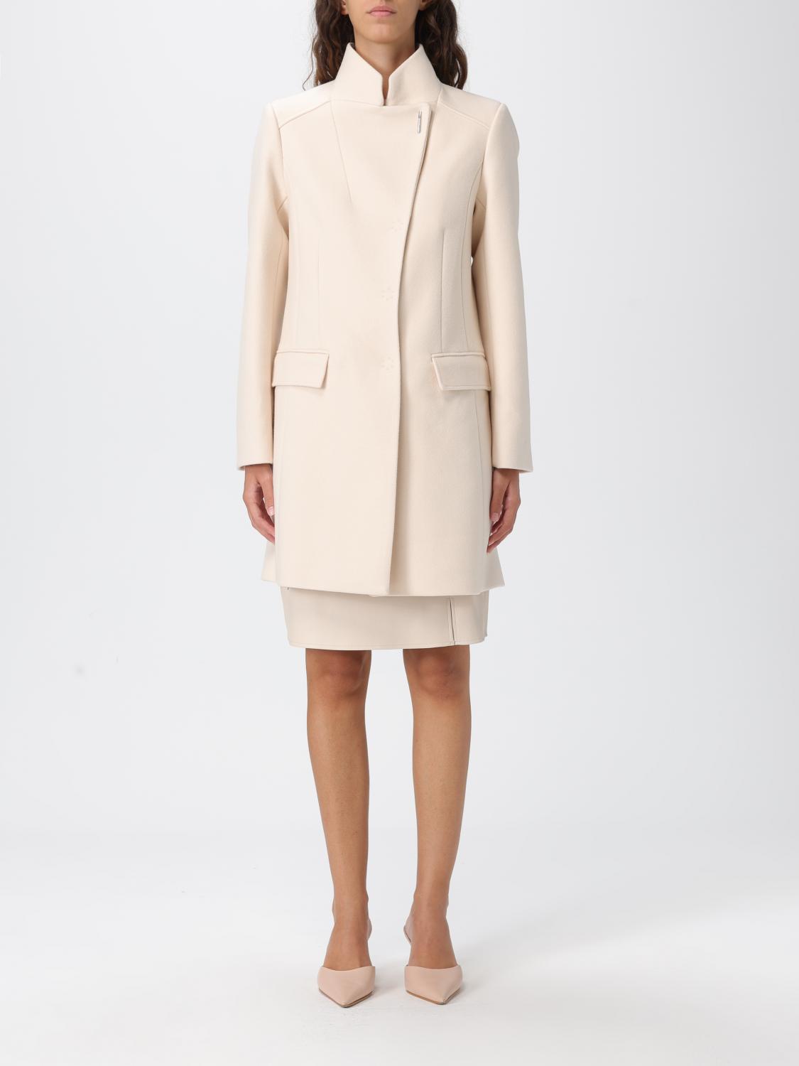 LIU JO Coat Woman color Yellow Cream
