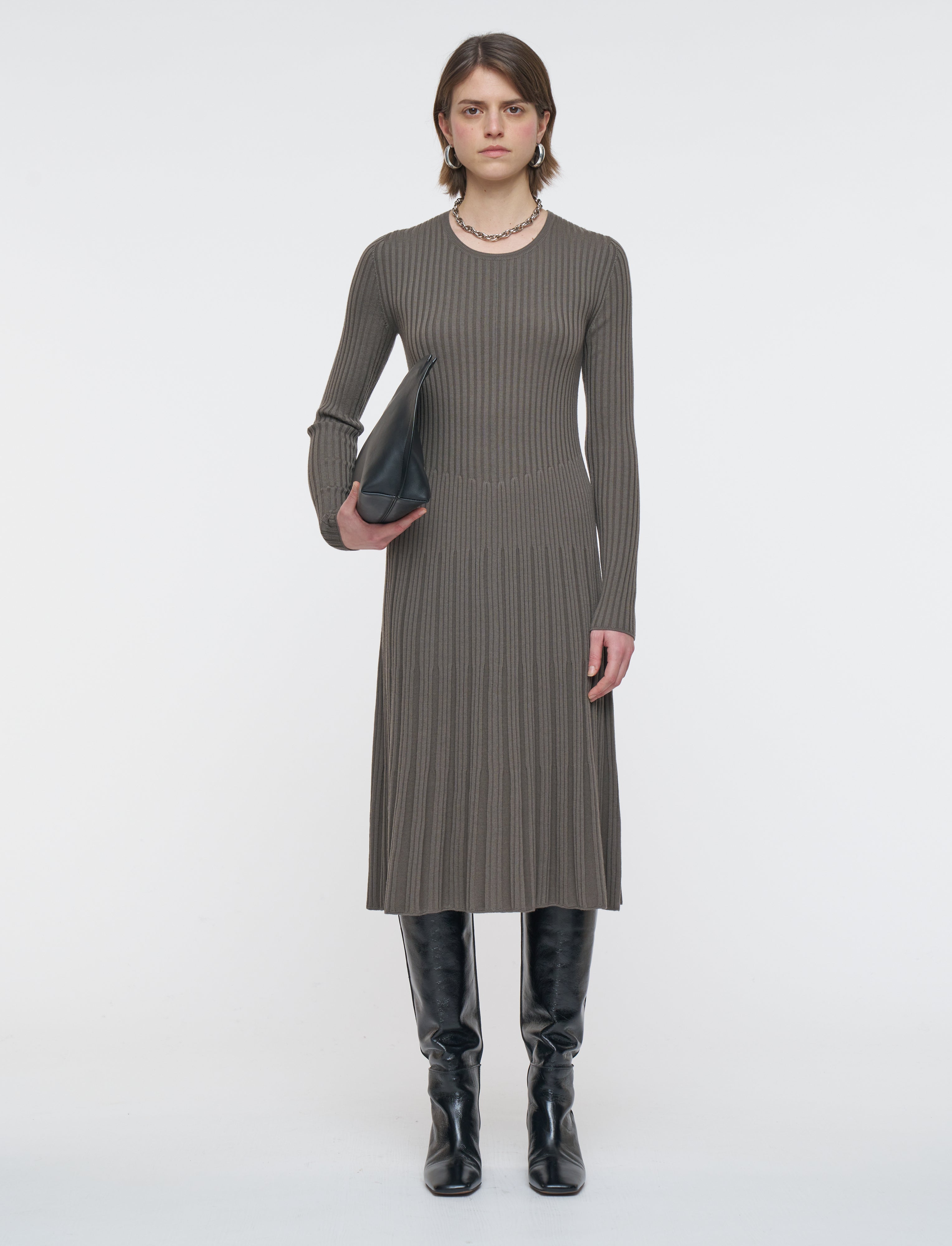 Merino Rib Knit Dress