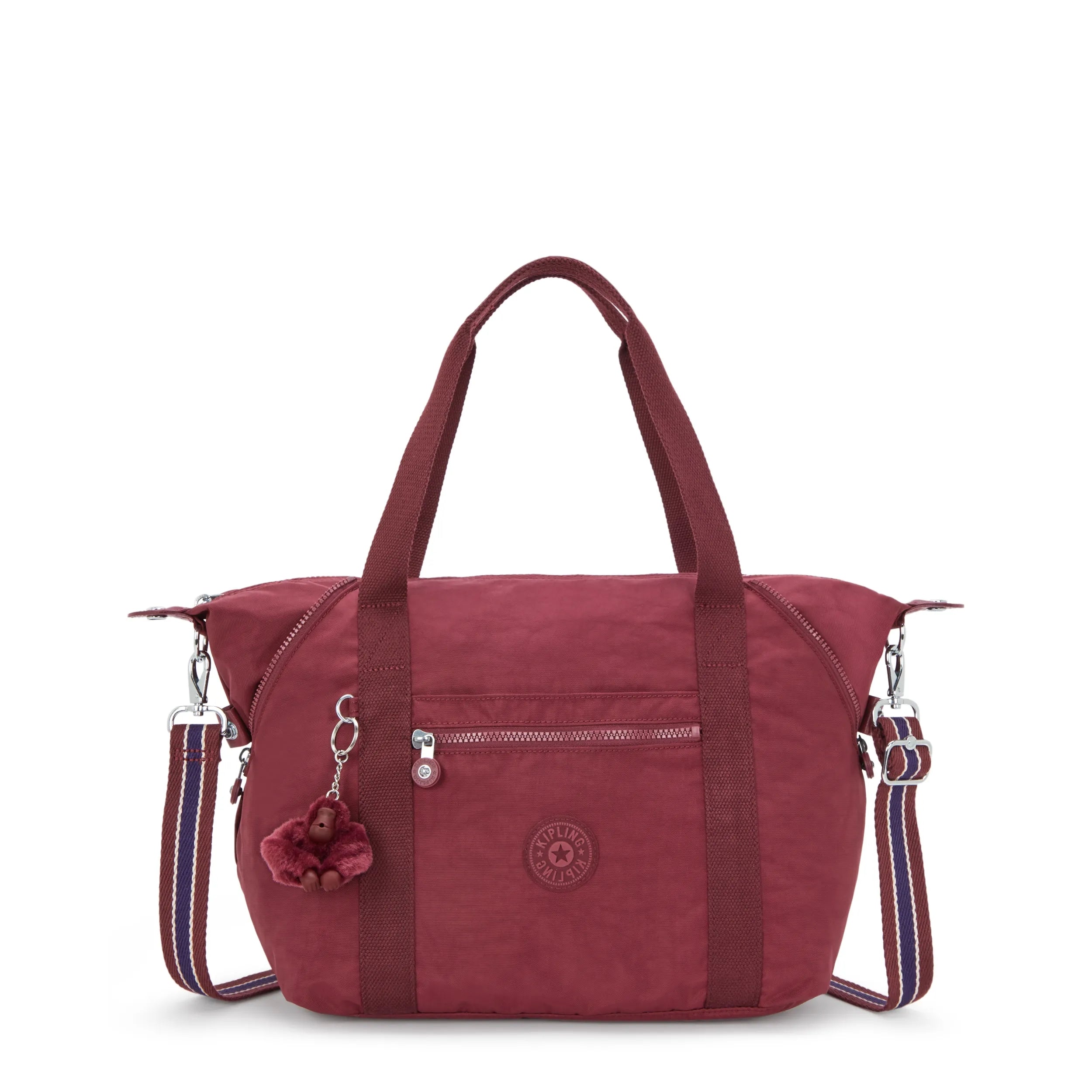 Kipling Handbag With Detachable Straps Lounge Wine % Recycled Polyamide, % Polyamide