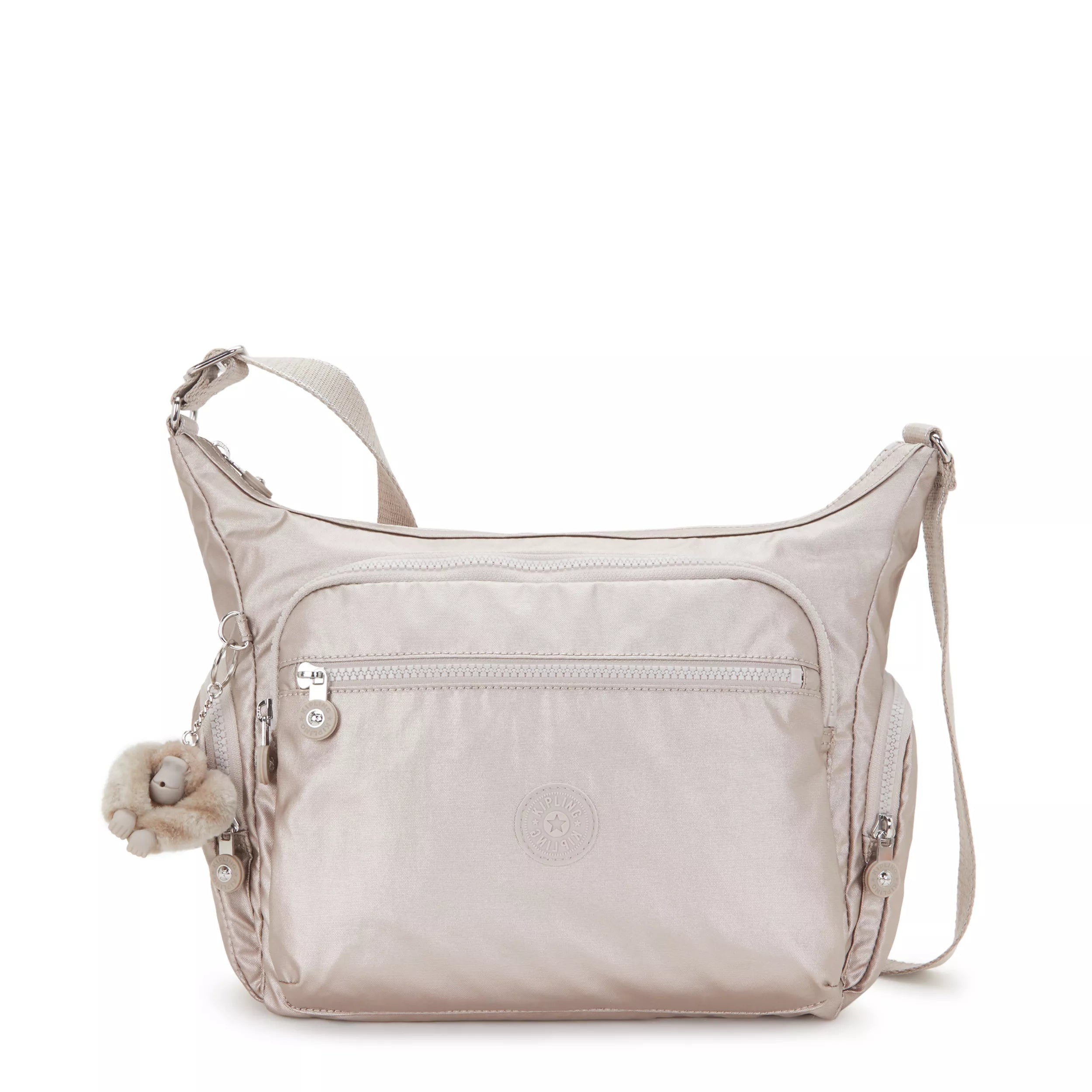 Kipling Medium Crossbody Bag Silver % Polyamide