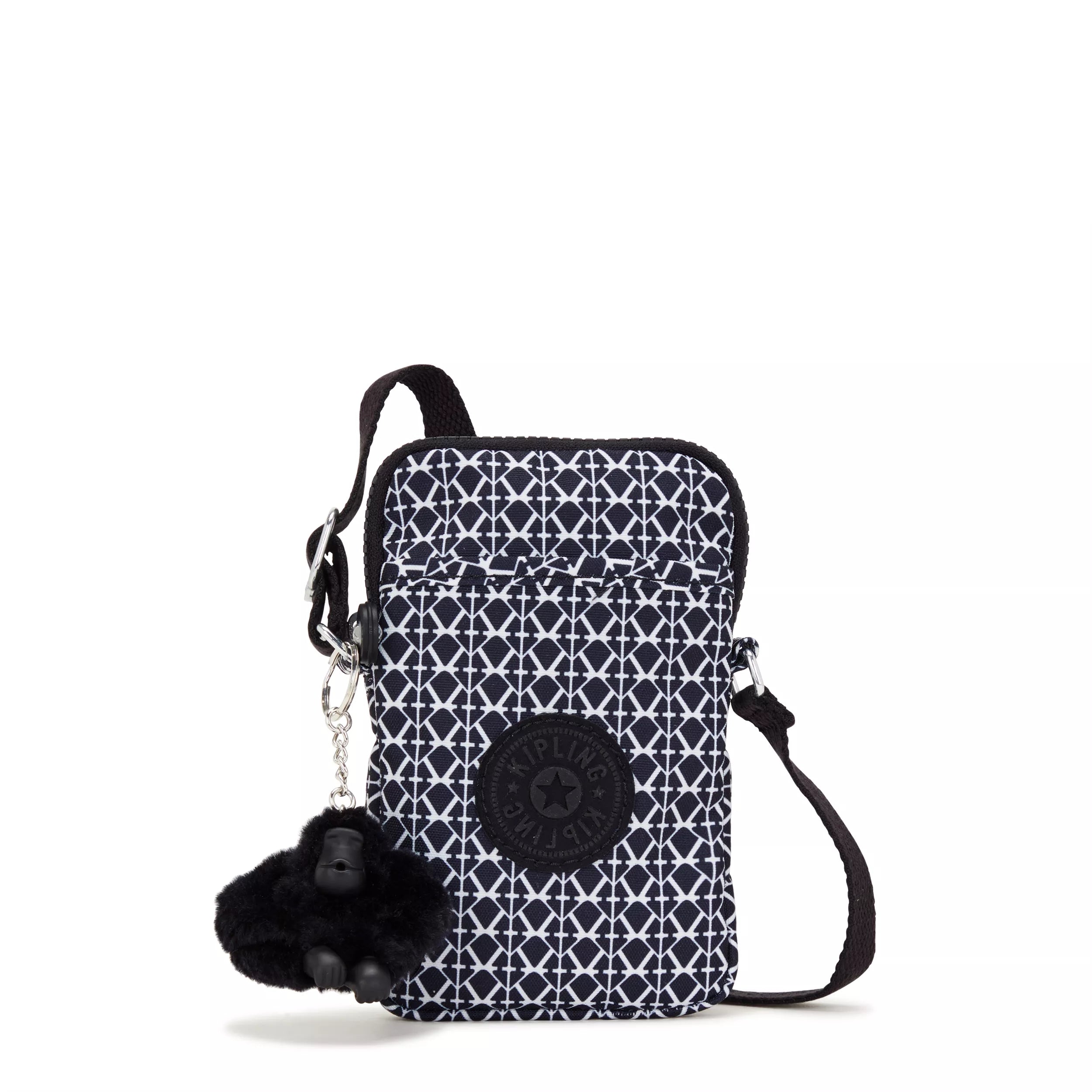 Kipling Phone Bag With Adjustable Crossbody Strap Print % Recycled Polyester
