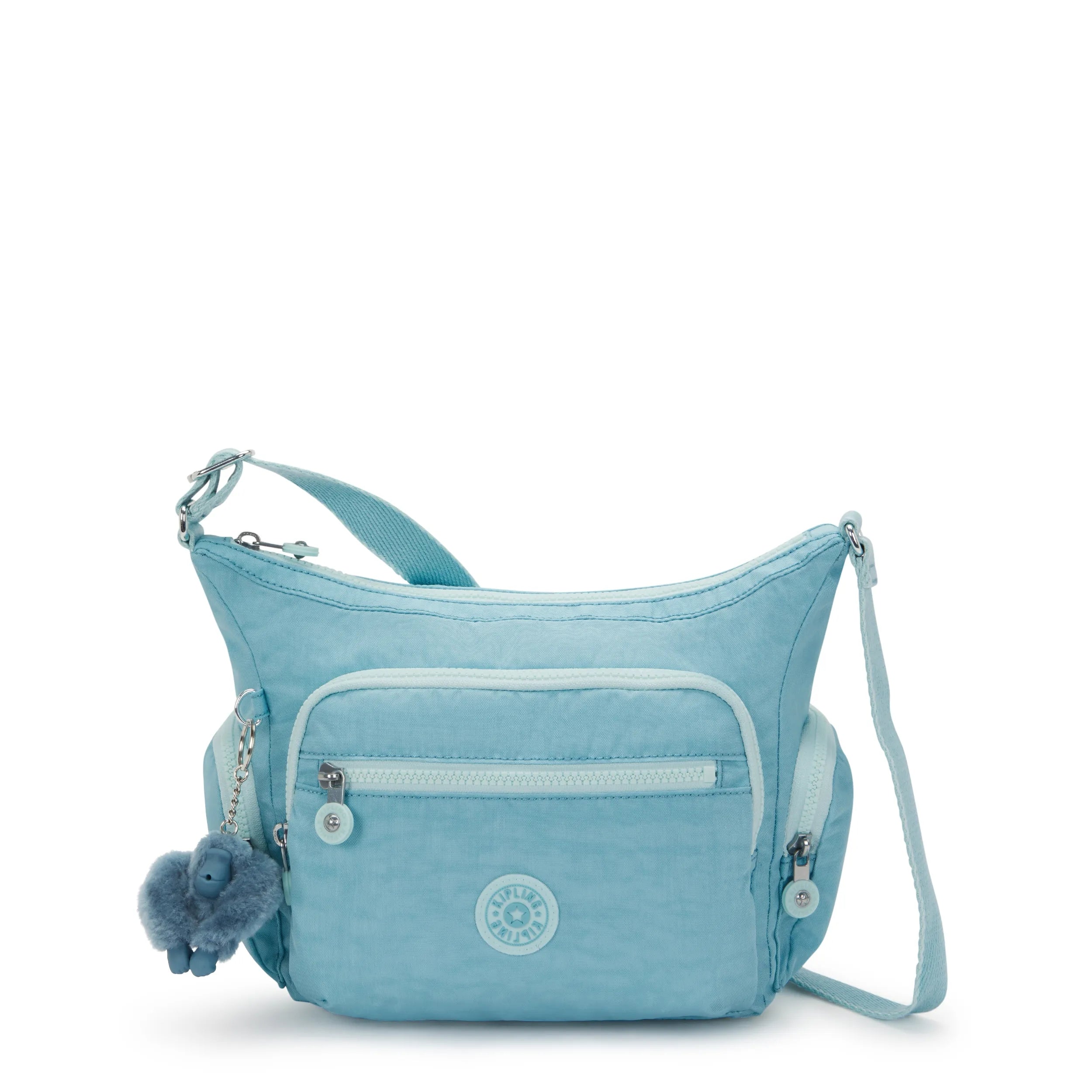 Kipling Small Crossbody Bag With Multiple Compartments Blue Cool % Recycled Polyamide, % Polyamide