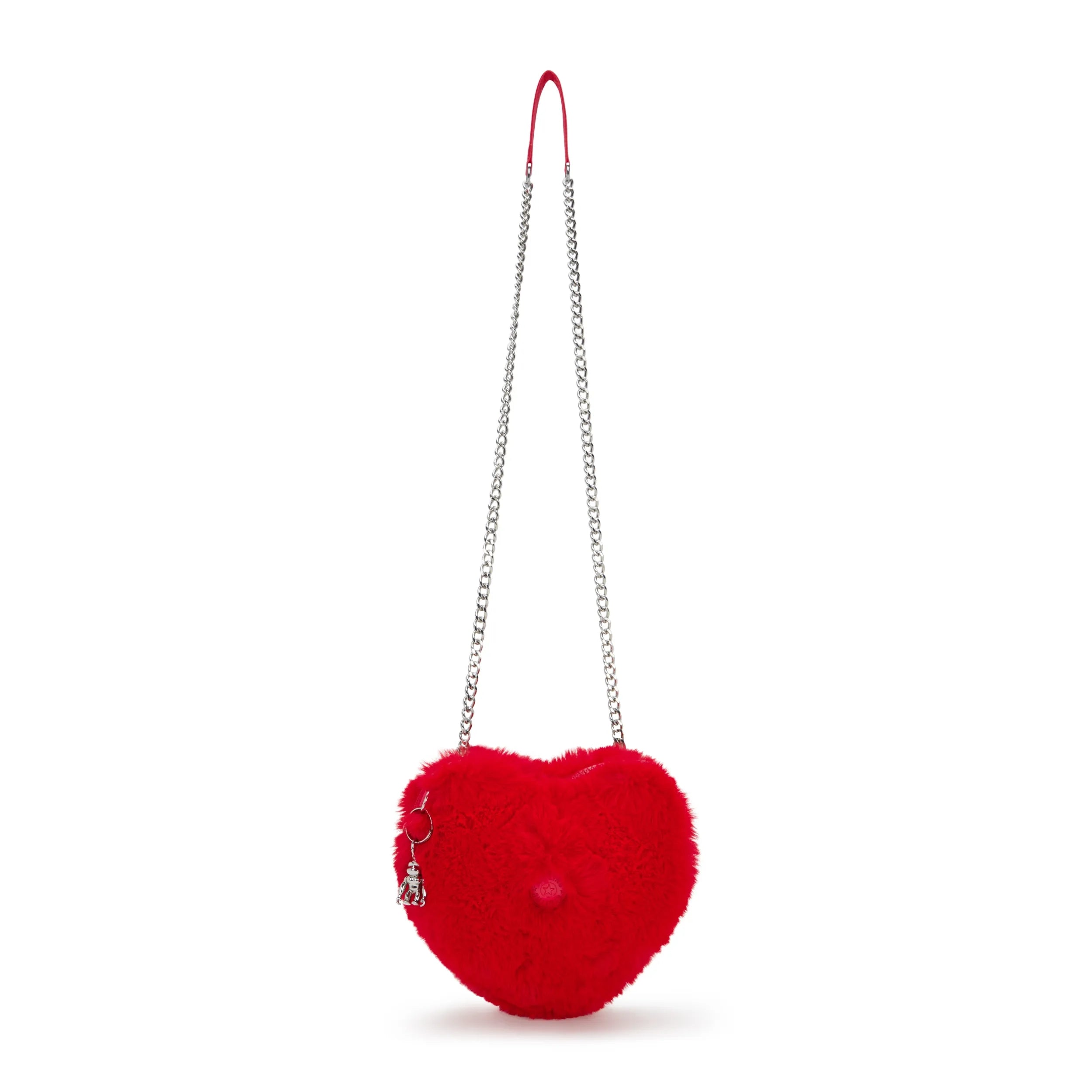 Kipling Heart-shaped Crossbody Bag Red % Polyester