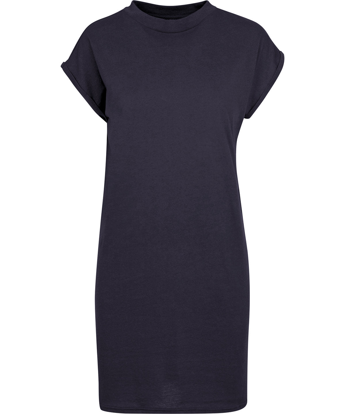 Organic Extended Shoulder shirt Dress: Womens - S Navy