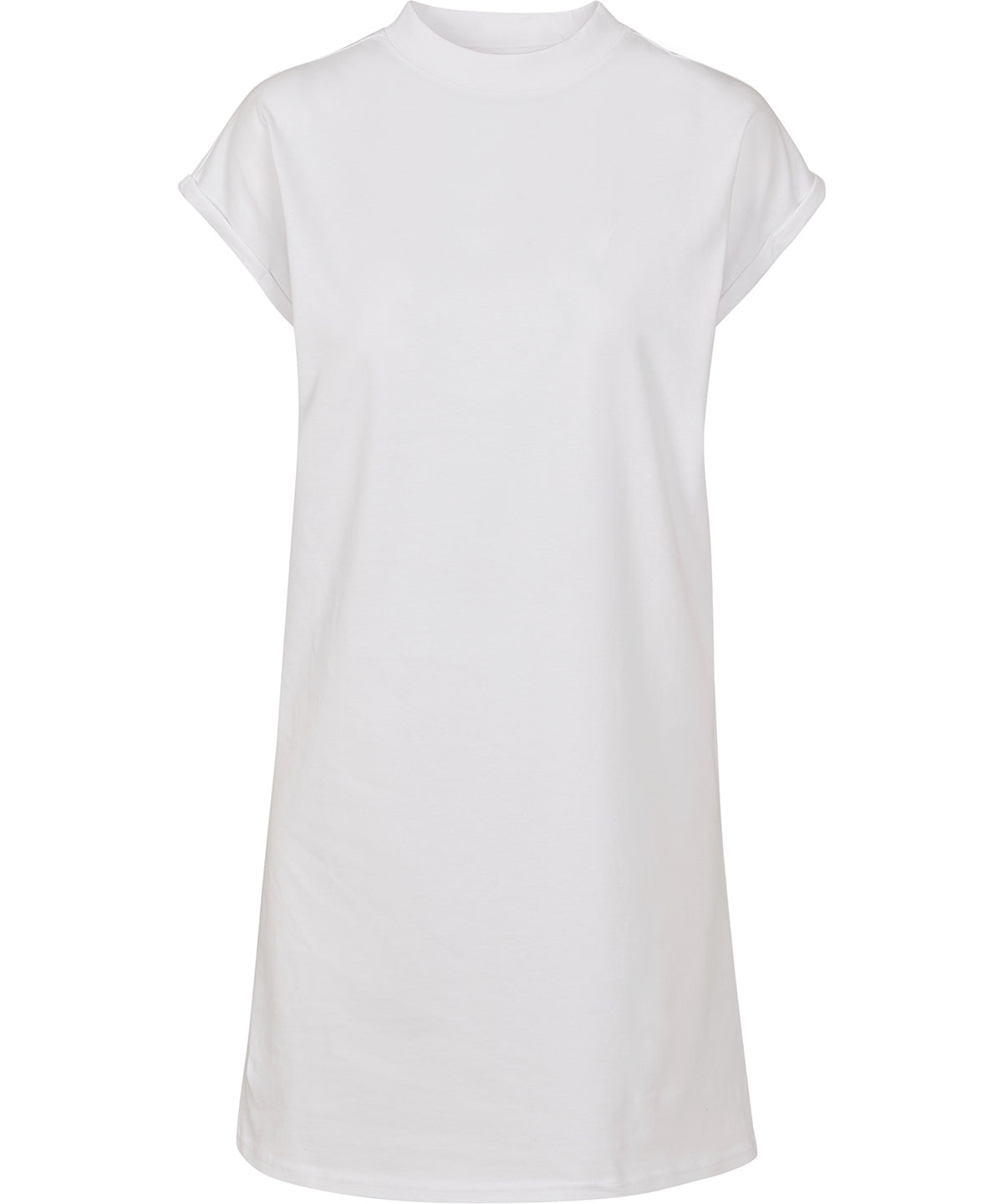 Organic Extended Shoulder shirt Dress: Womens - White