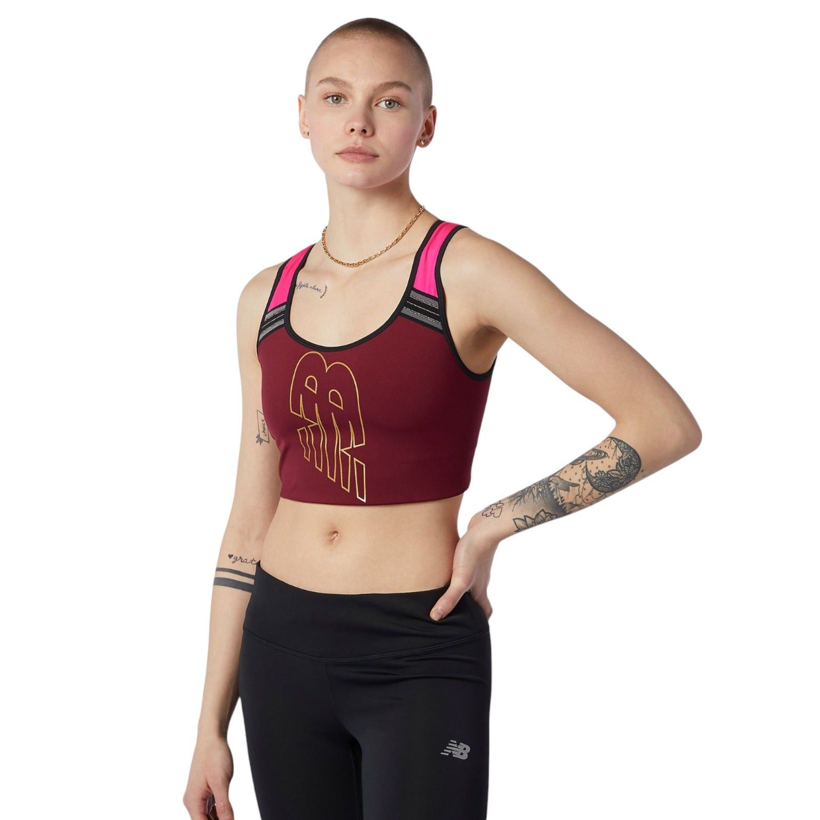 New Balance Crop Top Achiever Sports Bra