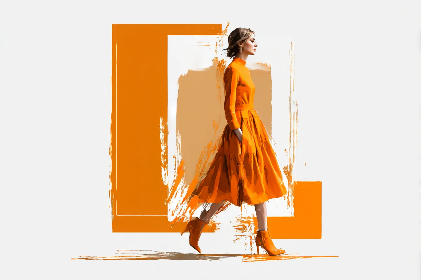 Orange Dresses Line That Flatter Every Figure