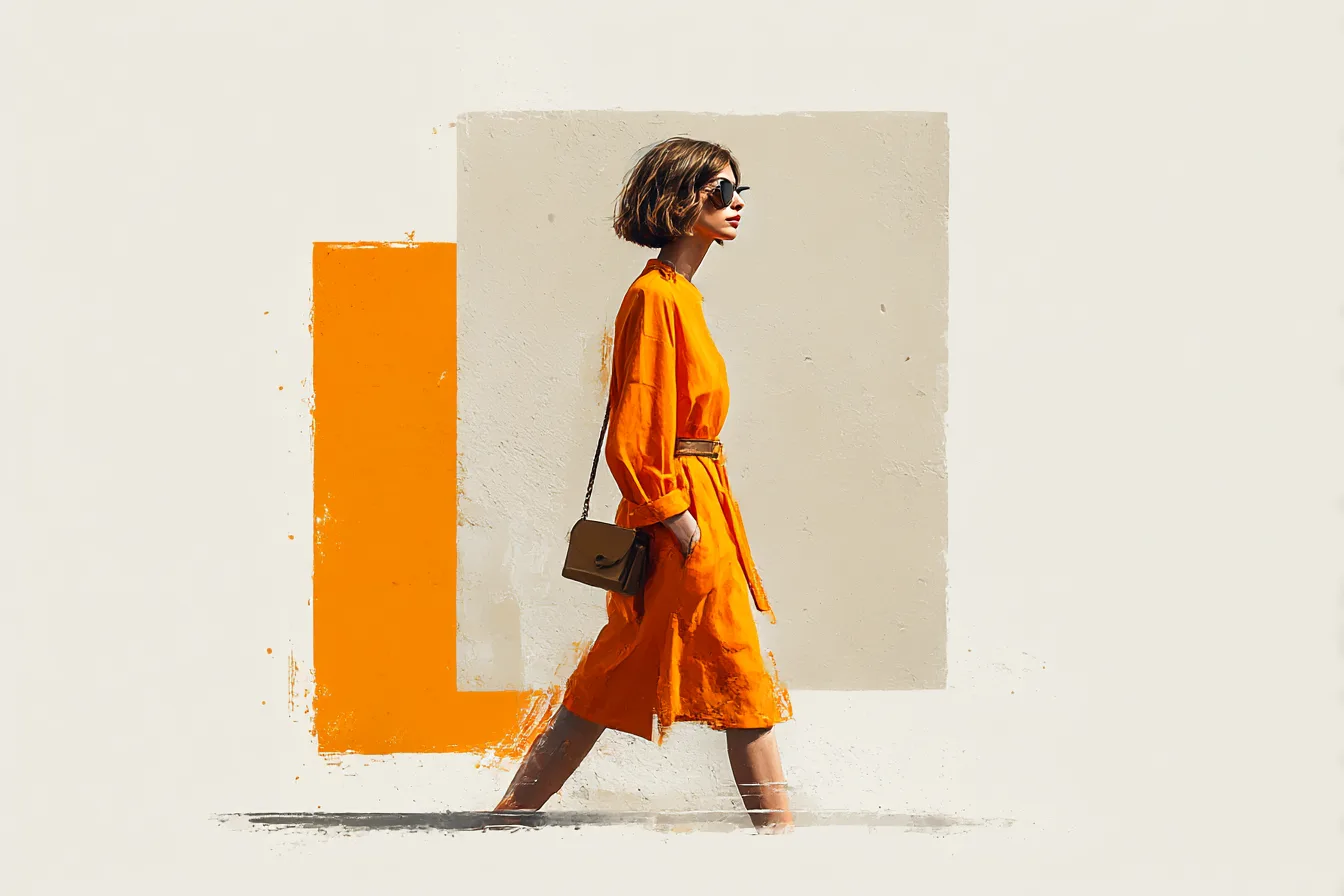 Orange Dresses Sleeves Worth the Extra Layer