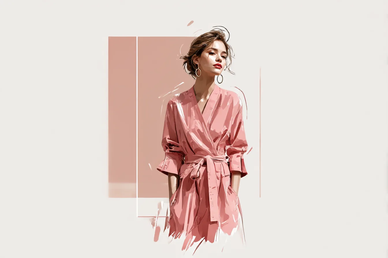 Pink Wrap Dresses That Don't Look Costume-y
