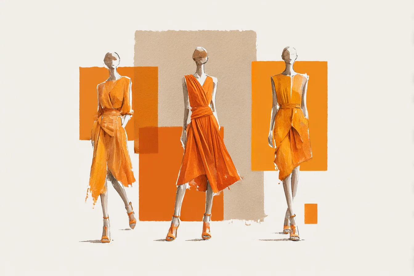 Ruched Orange Dresses That Flatter Rather Than Cling