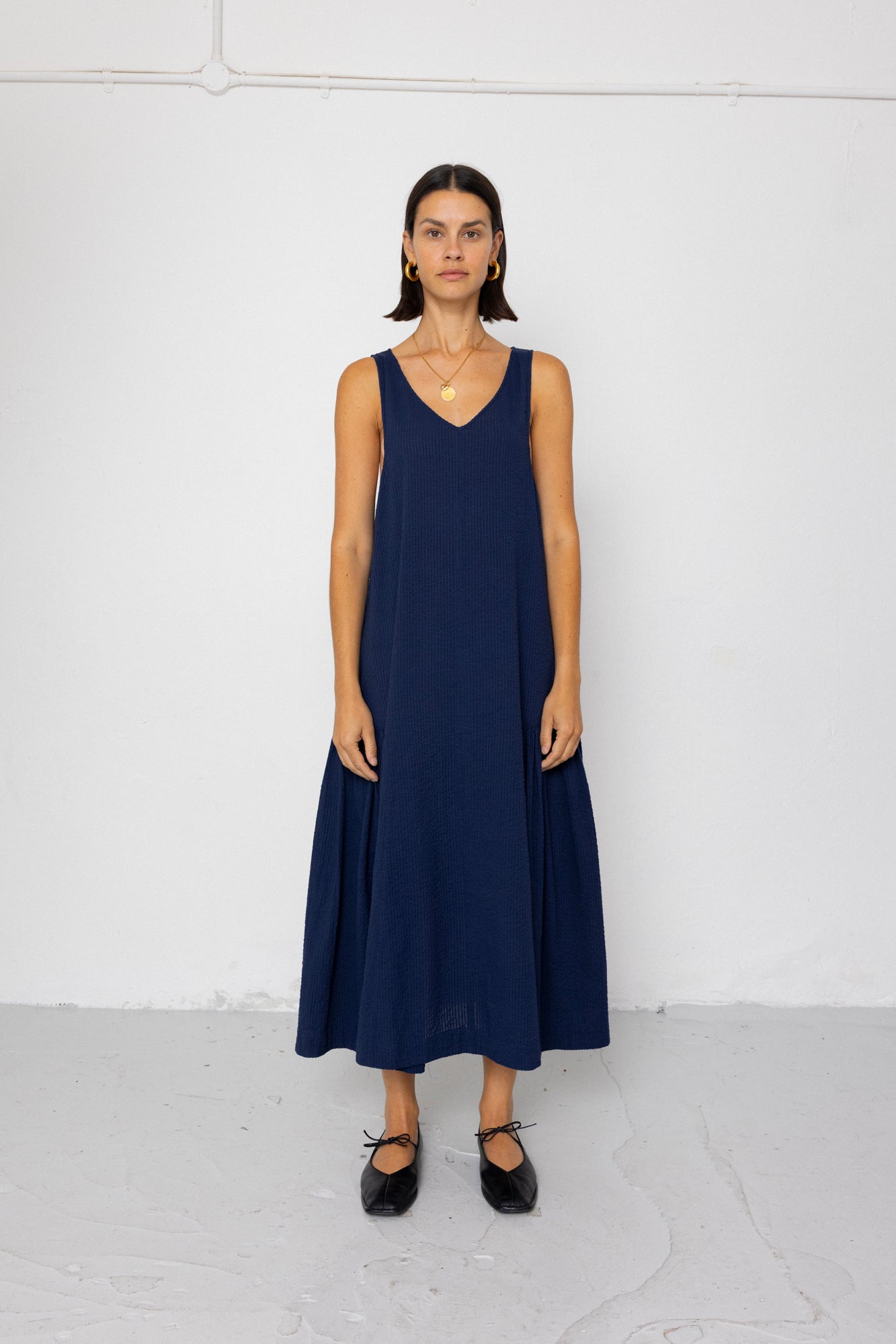 Sarah Dress - Deep Navy