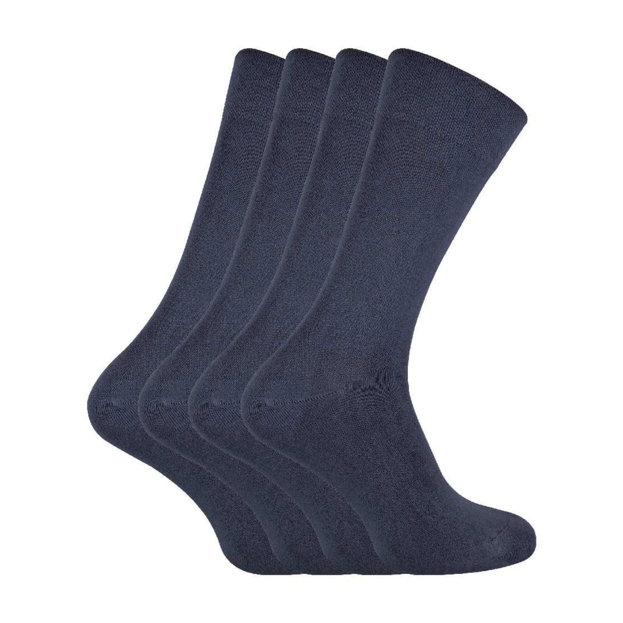 Pack Unisex Luxury Bamboo Crew Dress Socks - - Grey