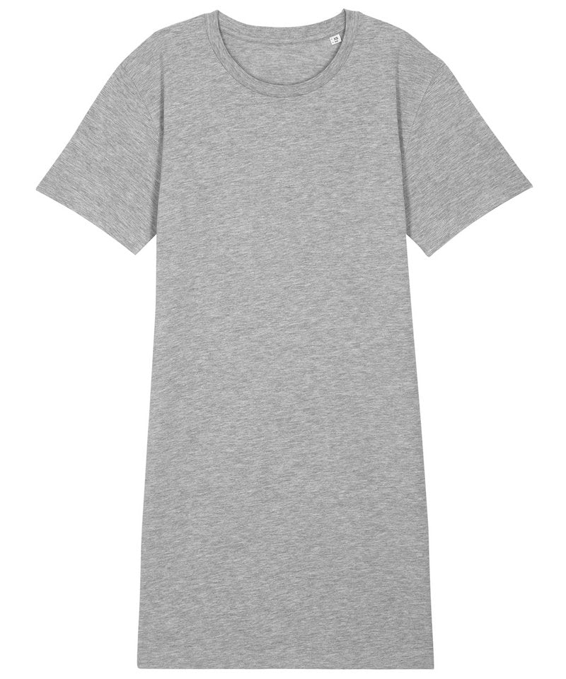 Organic shirt Dress: Womens - L Heather Grey