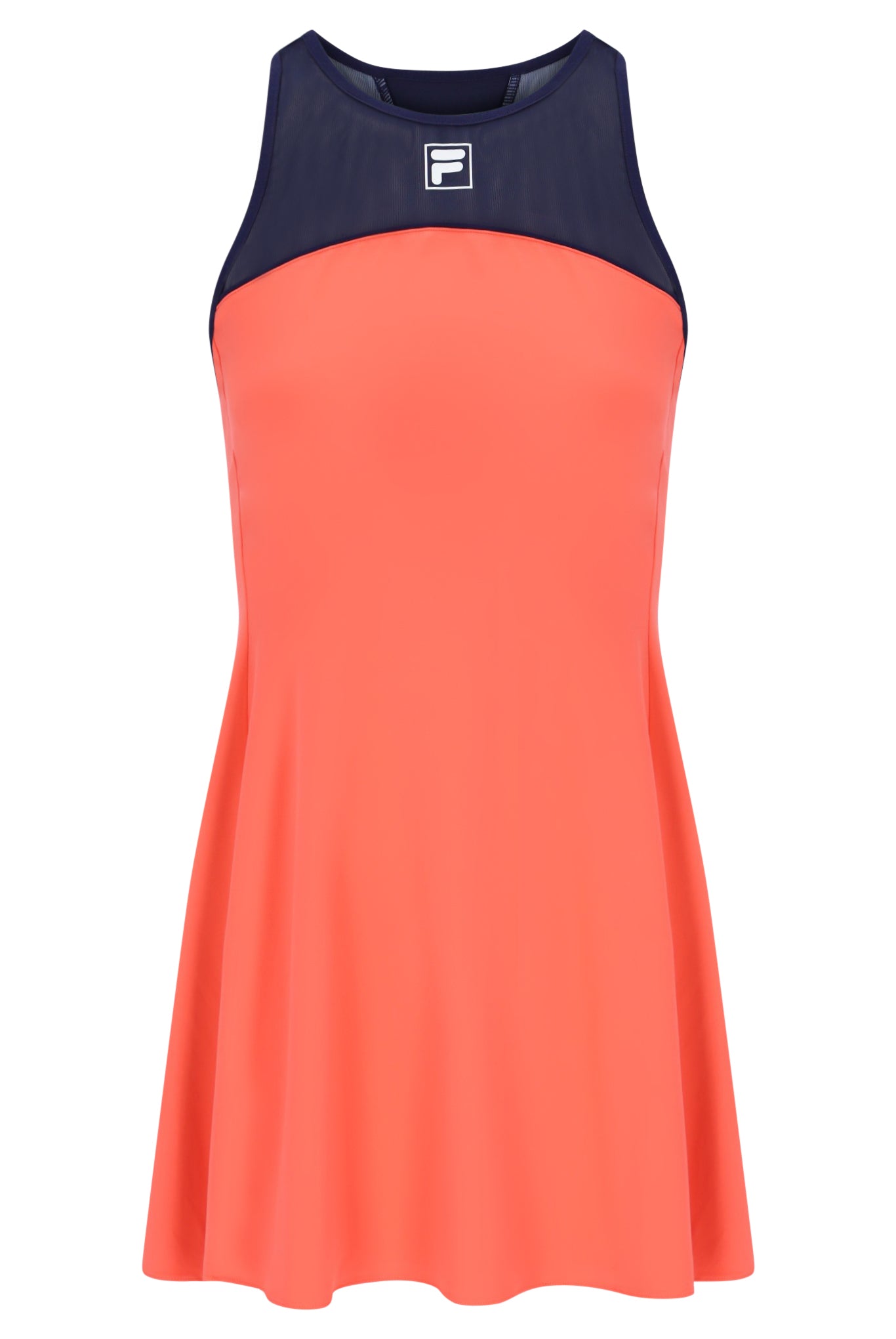 Neon Orange Women’s Jersey Dress with Inner Shorts
