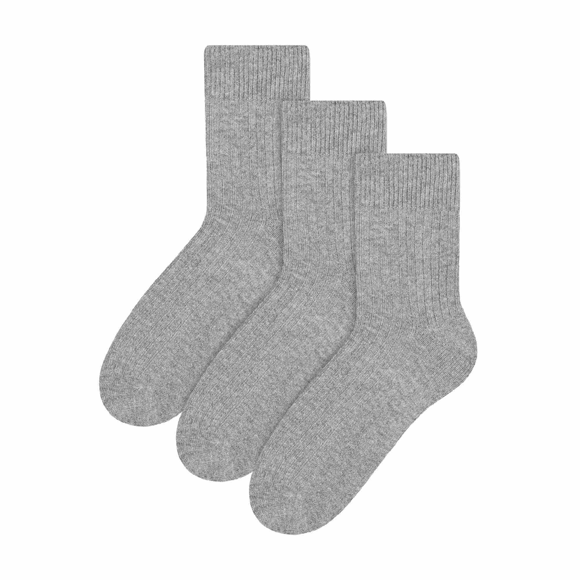 Pack Ladies Original Wool Dress Socks Sizes - - Grey