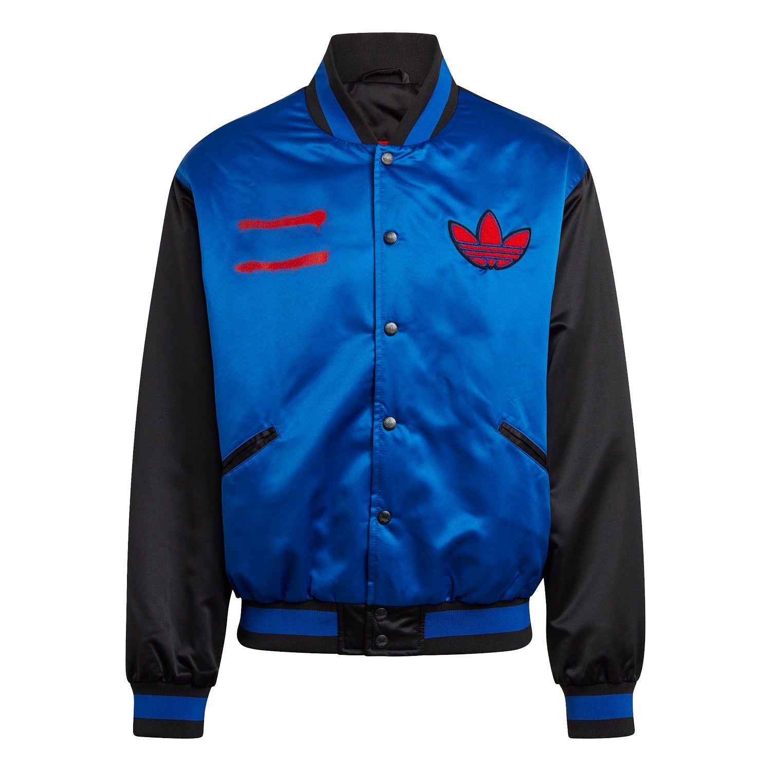 adidas Originals Run-DMC Collegiate Varsity Jacket - Blue - L Blue