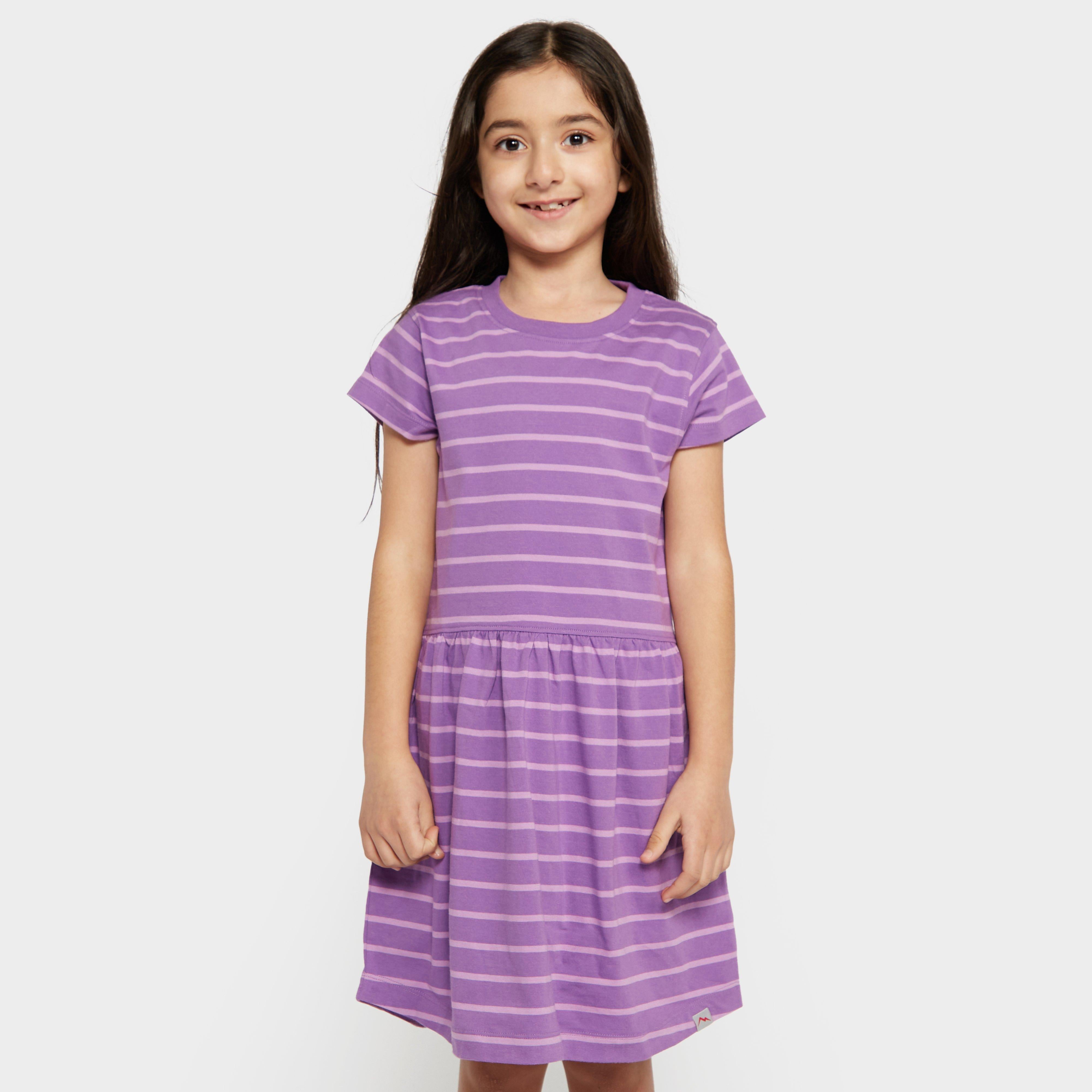 Kids’ Striped Dress - Purple - YRS