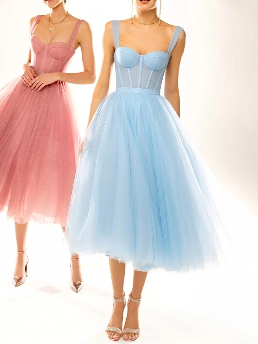 Pretty With Homecoming Dress Tea-Length Ball Gown Strapless Tiered