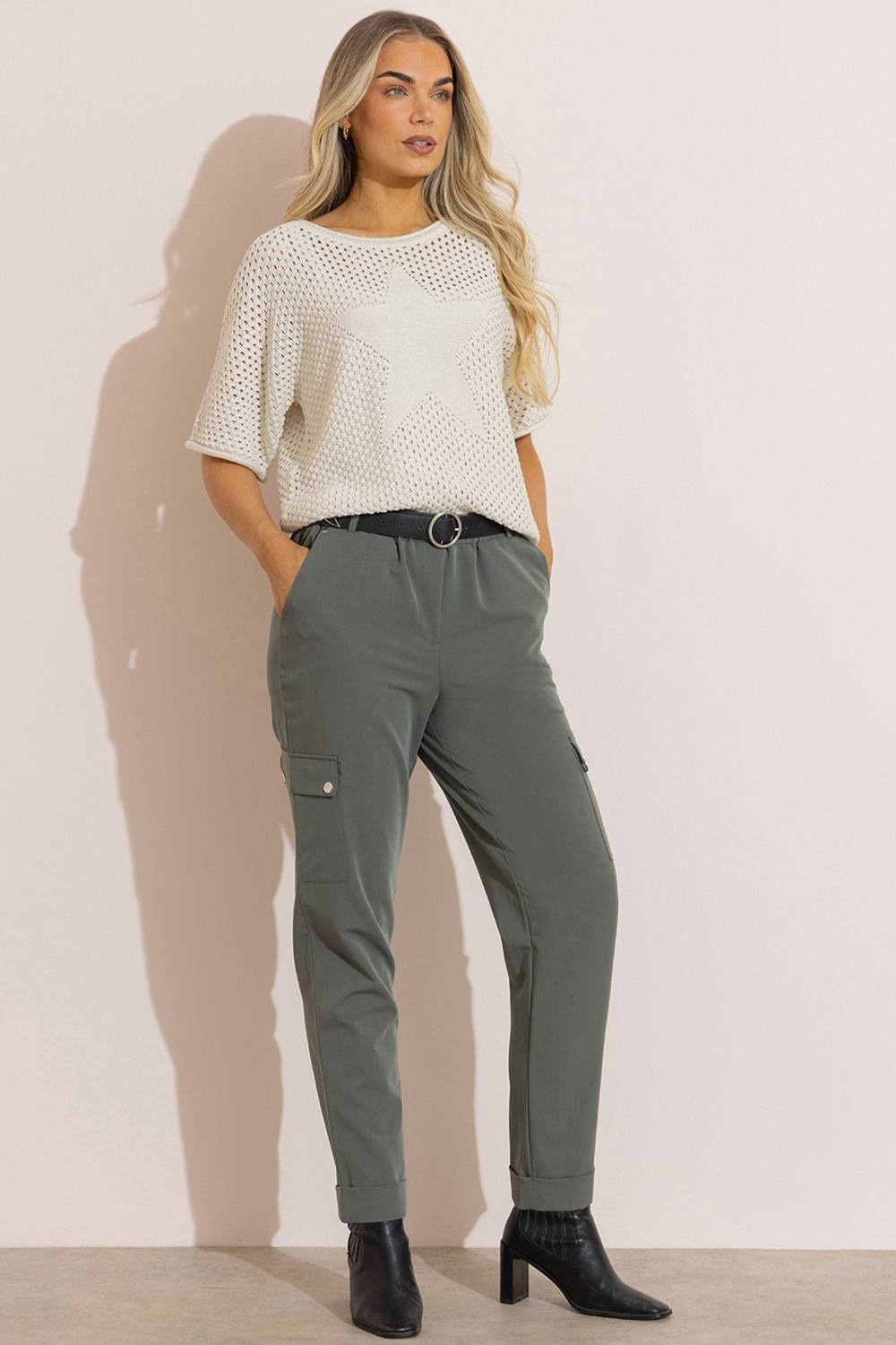 Klass. Cargo Trousers In Khaki