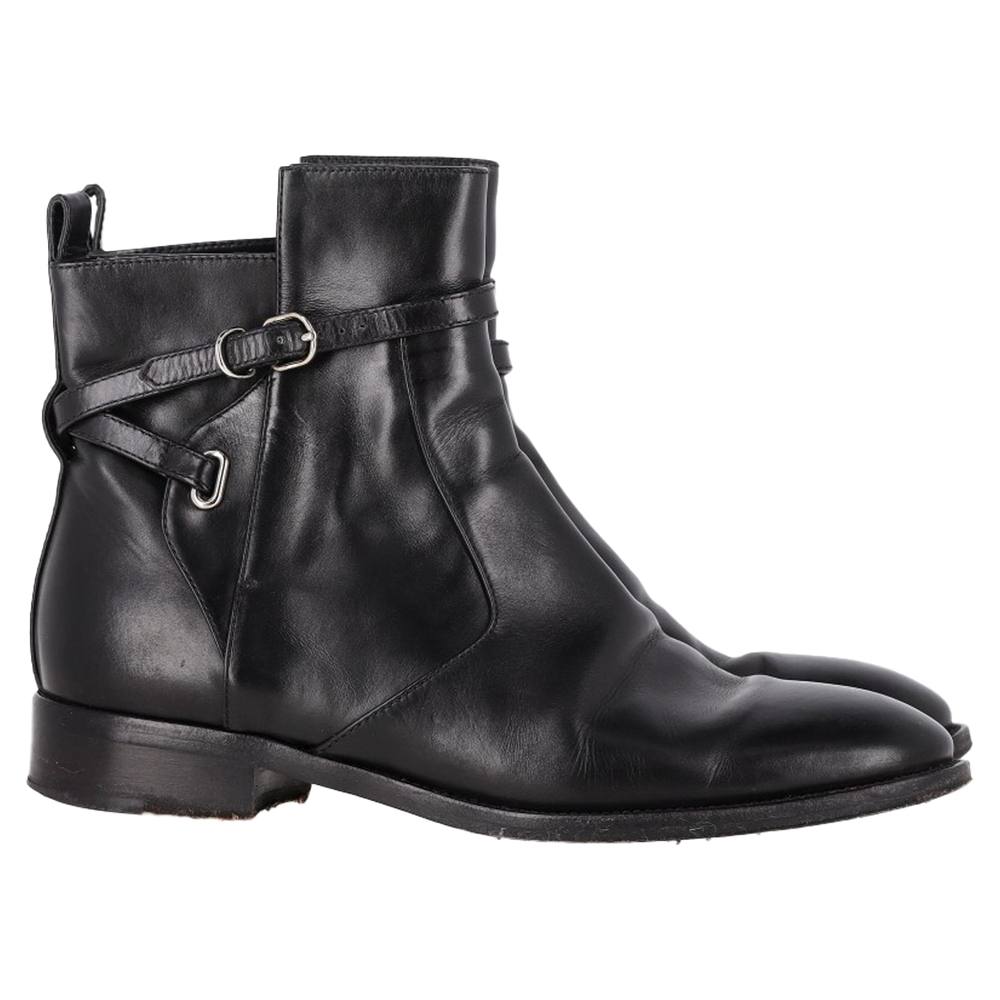 Balenciaga Women's Preloved Papier Chelsea Ankle Boots in Black