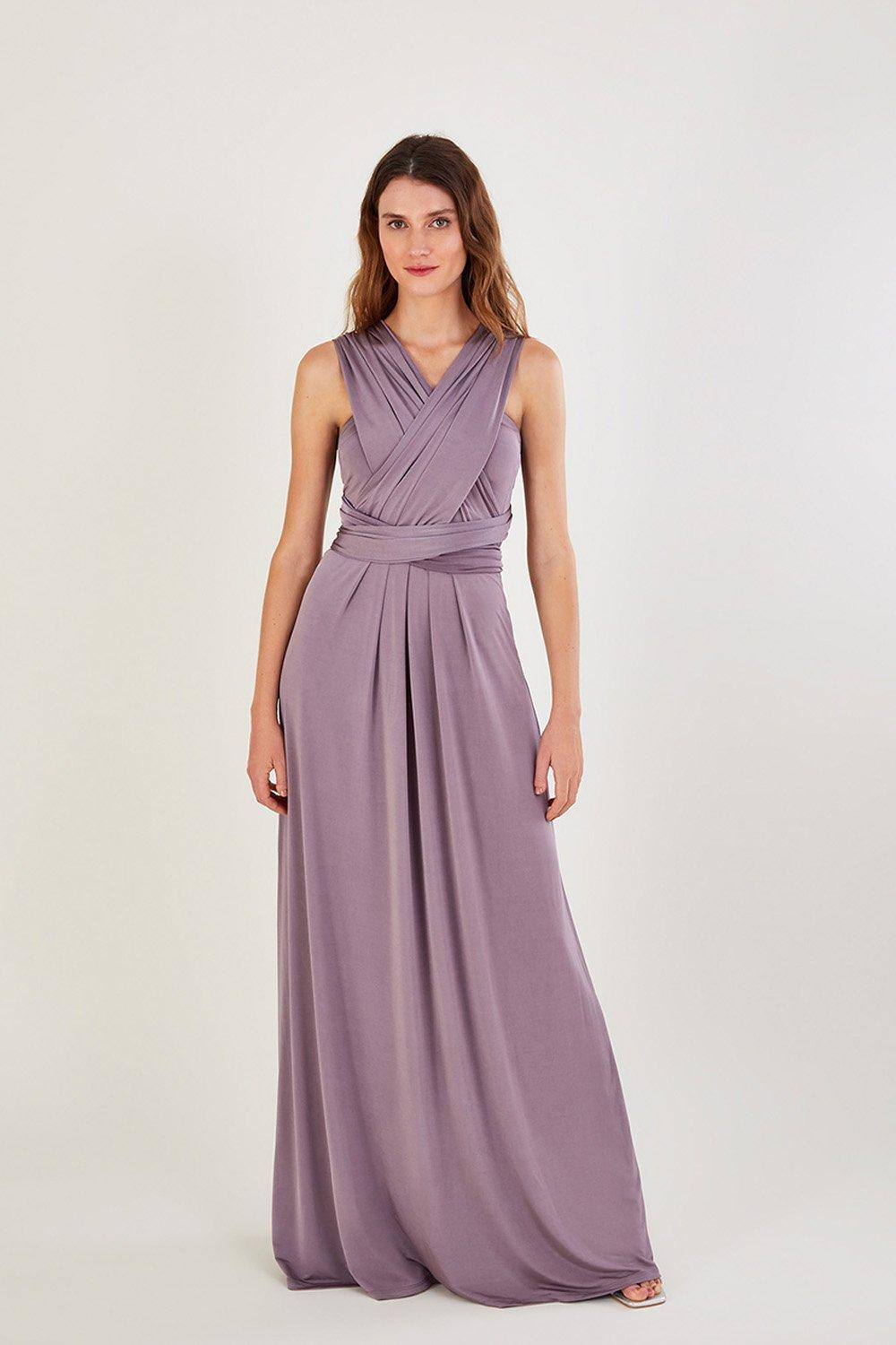 Monsoon 'thea' Twist Me Tie Me Maxi Dress In Brown