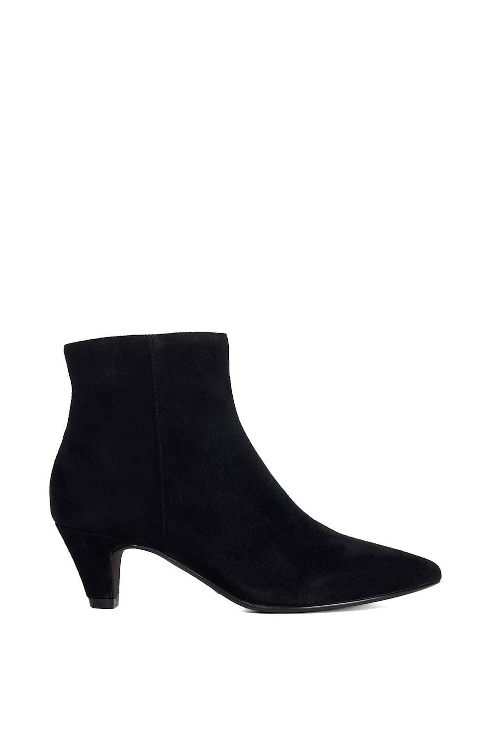 Dune London 'omira' Suede Ankle Boots In Black