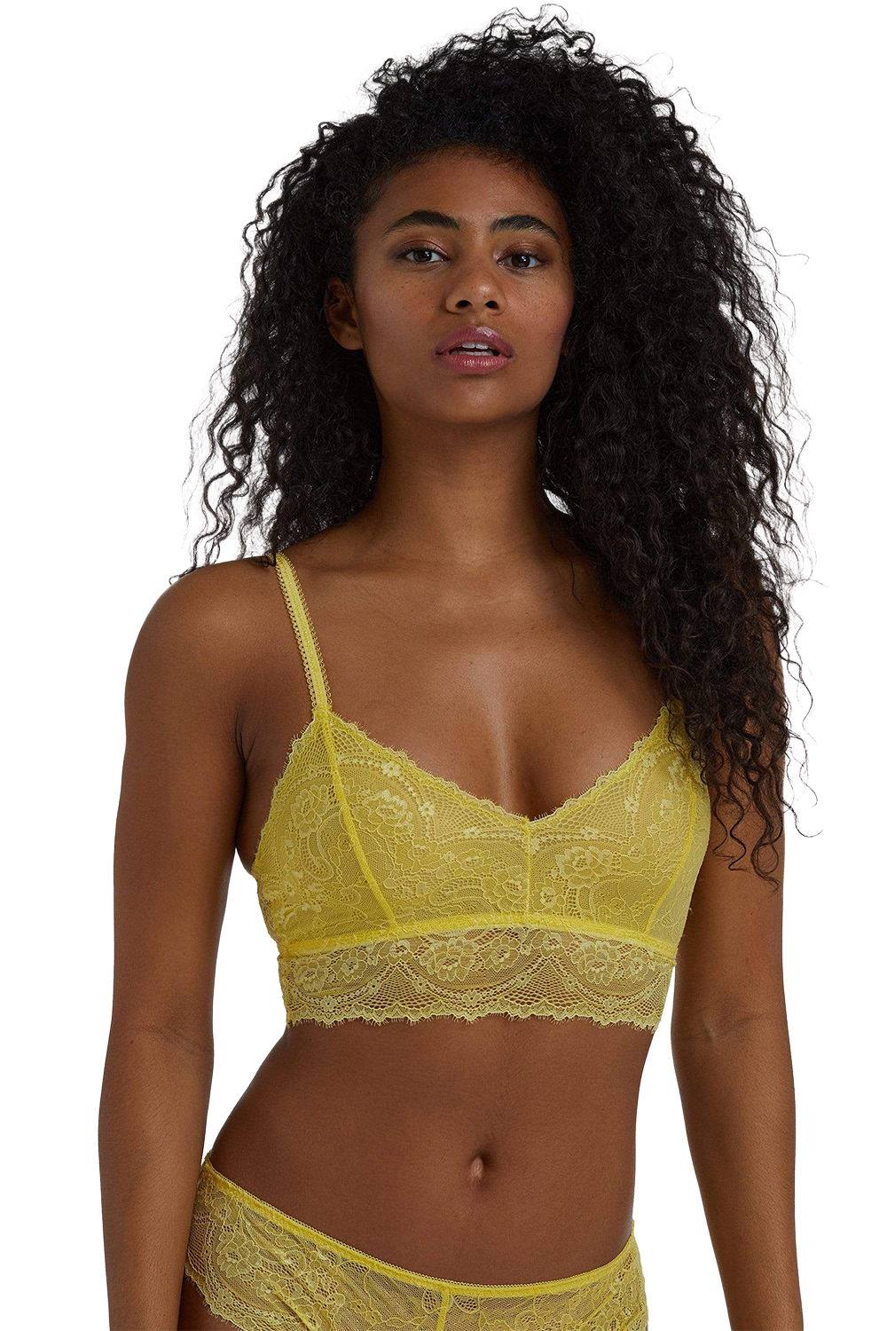 Wolf & Whistle Ariana Yellow 'everyday Bralette'
