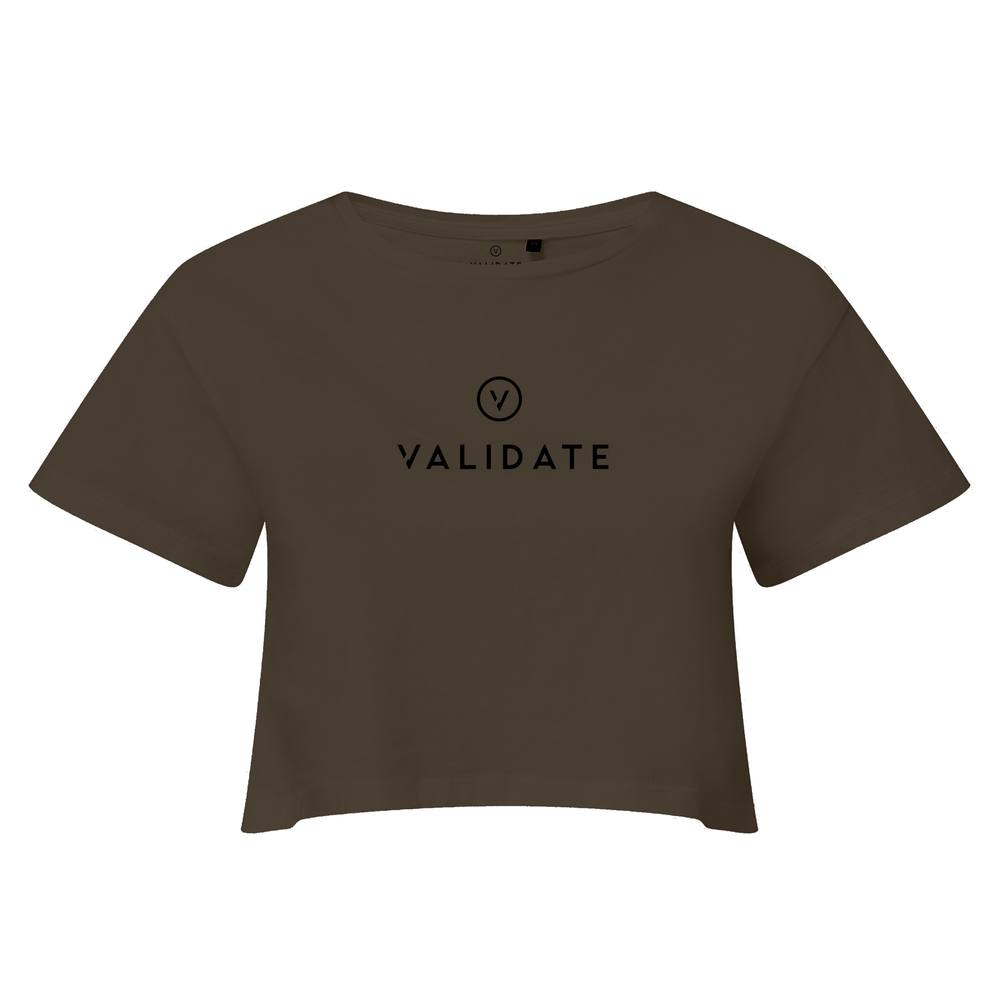 Validate Limitless Crop Top In Olive