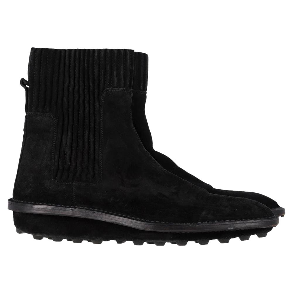 Balenciaga Women's Preloved Chelsea Boots in Black Suede