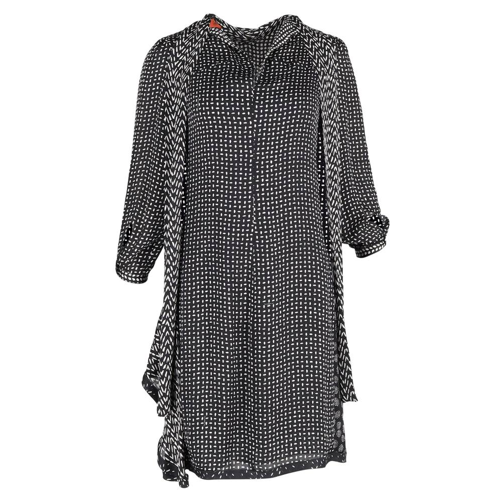 M Missoni Women's Preloved Printed Dress in Multicolor Silk