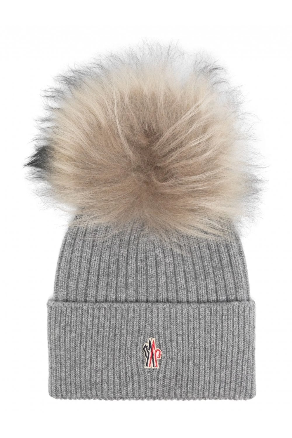 MONCLER GRENOBLE BOBBLE HAT Size: OS, colour: GREY