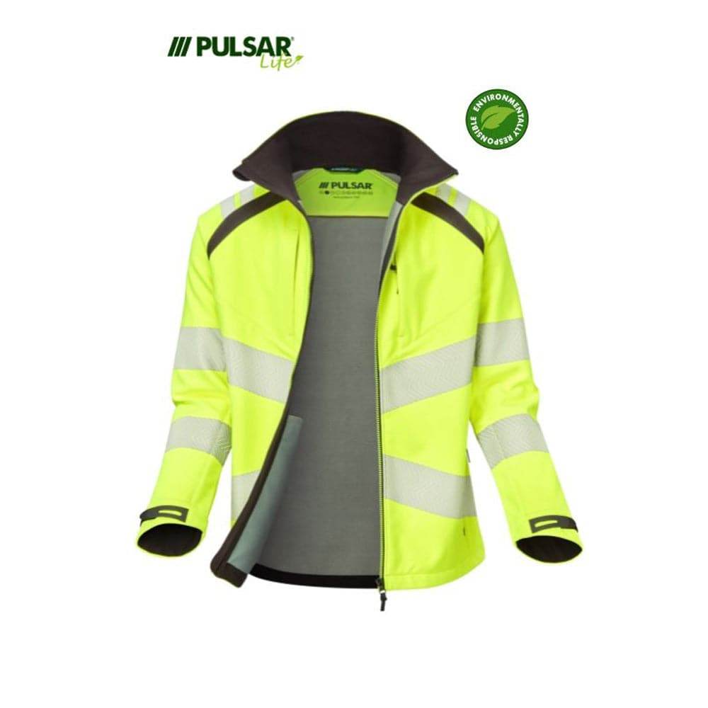 PULSAR® LIFE LFE GRS Hi-Vis Softshell Jacket Yellow - Yellow
