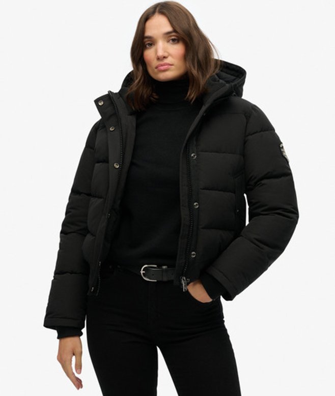 Superdry & Co Women's Everest Bomber Jacket Black - Size: