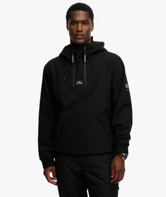 Superdry & Co Women's Freestyle Softshell Ski Hoodie Black - Size: