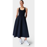Sweaty Betty Explorer Ribbed Racer Dress, Black, Women's