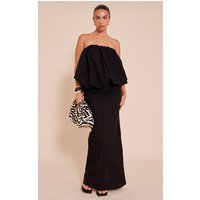 Black A-line Maxi Skirt