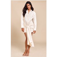 Natural Wrap Detail Shirt Dress