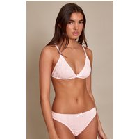 Baby Pink Pointelle Triangle Bralette