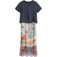 Women's t-shirt dress Desigual Collage