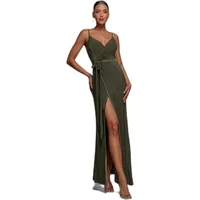 Wrap dress for women Goddiva Waist Tie