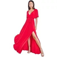 Wrap dress for women Goddiva Wrap Front