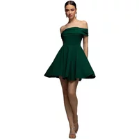 Mini Bustier Skater Dress in Crepe Women's Goddiva