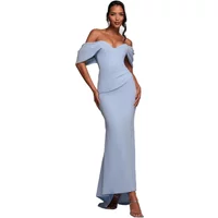 Long Off-The-Shoulder Draped Sleeve Bodycon Dress Women Goddiva